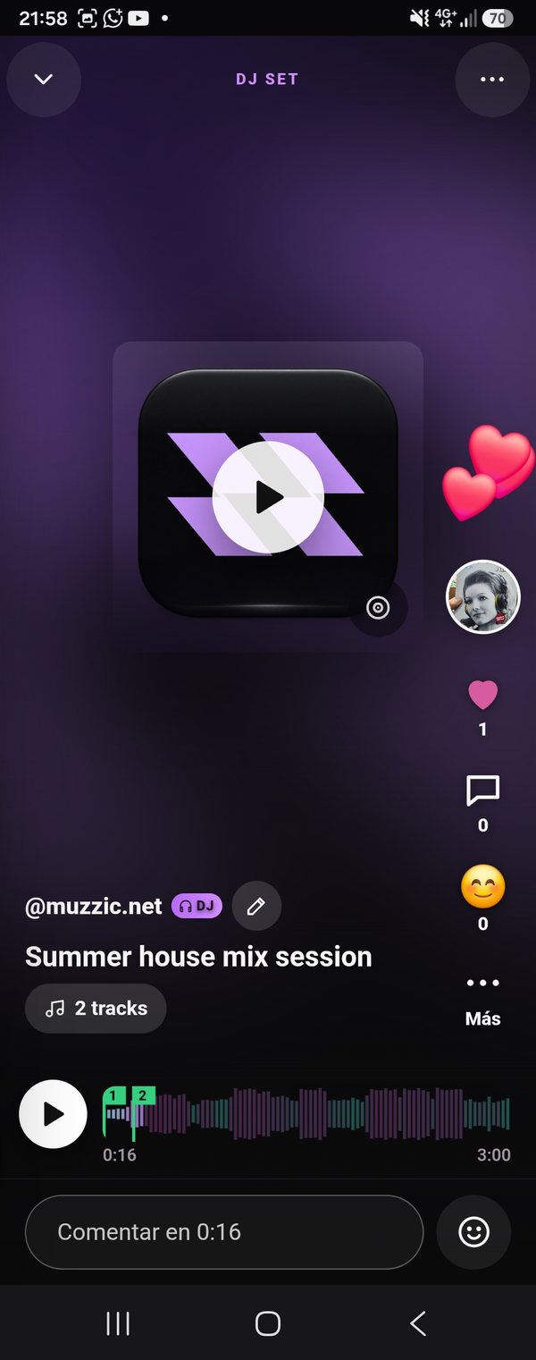 Live Set de MUZZIC con reproducción, Me gusta y comentarios